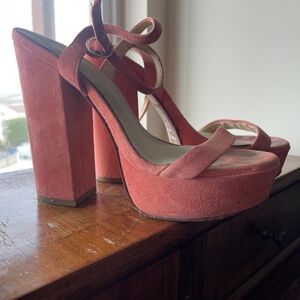 Charles David suede platforms
